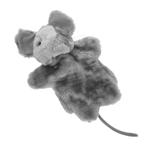 Kisangel Handpuppe Die Tierpuppen Stofftier Performance Requisite Tier Handpuppe Cartoon Tierpuppe Cartoon Puppe Handpuppe Kreatives Puppenspielzeug Plüsch Grau von Kisangel