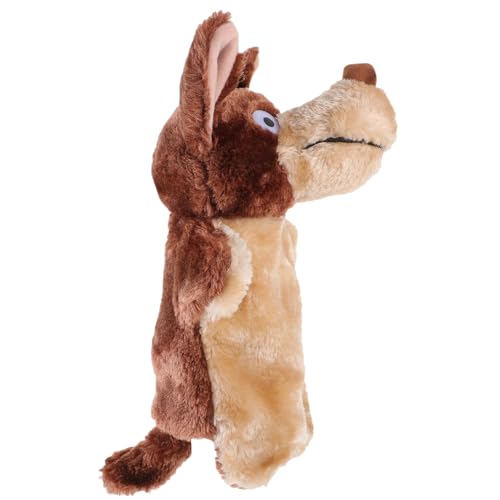 Kisangel Handpuppe Wolf Süße Tierhandpuppe Aus Baumwolle Für Frühe Erziehung Und Fantasievolles Für Puppentheater von Kisangel