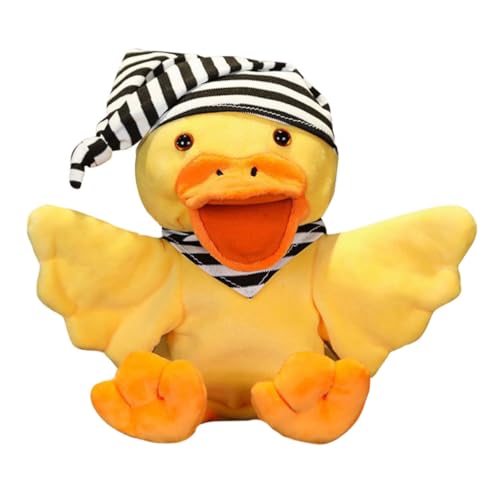 Kisangel Handpuppen Ente Plüschspielzeug Eltern Junge Mädchen Interaktiv Stofftier Kuscheltier für Geschichten Erzählen und Fantasieförderung von Kisangel