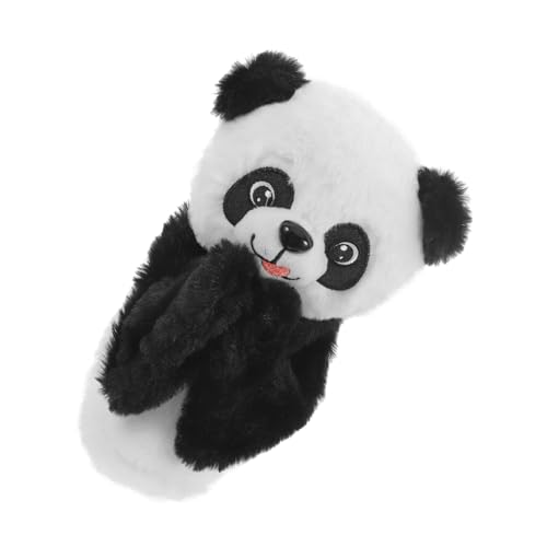 Kisangel Handpuppenspielzeug Kinderhandpuppen Panda Stofftier Plüschtierspielzeug Panda Handpuppe Boxhandpuppen Kleinkindpuppenspielzeug Tierpuppe Emuliertes Tierspielzeug Schwarze von Kisangel