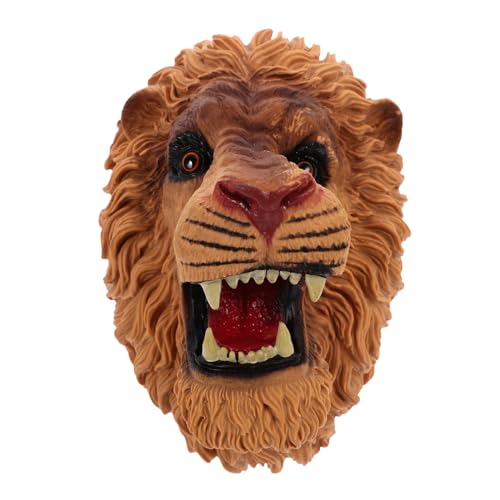 Kisangel -Handpuppenspielzeug tierisches Handspielzeug Handpuppe Puppen für Hand Handpuppen Tierspielzeug Handpuppentier weiches Gummi Khaki von Kisangel