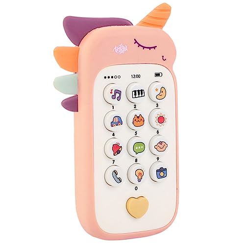 Kisangel Handy Für Interaktives Musikspielzeug Beißspielzeug Lernspielzeug Für Kleinkinder Pretend Phone Ohne Batterien Ab Monaten von Kisangel