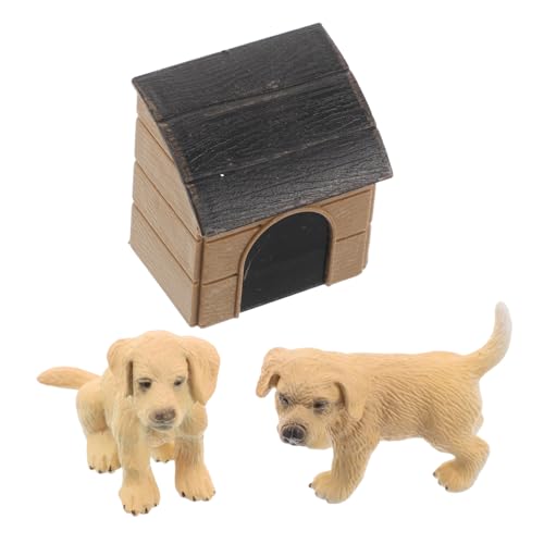 Kisangel Haustier Hund Set Mini Hund Figuren Hund Figuren Puppenhaus Haustiere Hund Skulptur Kunststoff von Kisangel
