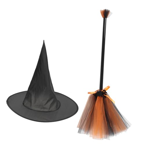 Kisangel Hexenbesen mit Hexenhut Halloween Kostüm Requisiten Leichtes Komfortables Zauberbesen für Fasching und Party als und Fotorequisite Kisangel Hexenbesen mit Hexenhut Halloween Kostüm Requisiten Leichtes Komfortables Zauberbesen für Fasching und Party als und Fotorequisite von Kisangel
