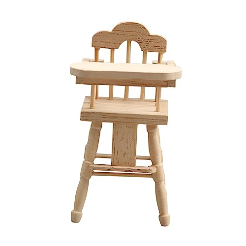 Kisangel Hochstuhl Dekoration für Puppenhaus Mini Kinderstuhl Modell aus Holz Wohnaccessoire für Mikro Landschaftsfotografie Langlebig und Detailreich für Kreative Szenarien Kisangel Hochstuhl Dekoration für Puppenhaus Mini Kinderstuhl Modell aus Holz Wohnaccessoire für Mikro Landschaftsfotografie Langlebig und Detailreich für Kreative Szenarien von Kisangel