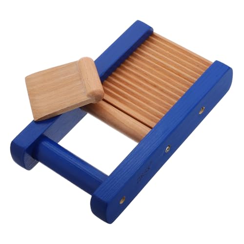 Kisangel Hölzernes Schlaginstrument Für Kinder Für Die Früherziehung, Musikalisches Schaberbrett, Musikalisches Handklopfbrett Aus Holz Zum Lernen von Kisangel