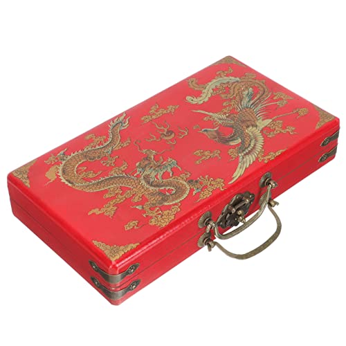 Kisangel Holz Aufbewahrungsbox für Mahjong Robuste Handheld Mahjong Box mit Praktischem Design für Aufbewahrung von und Anderen Gegenständen Leicht und Vielseitig Einsetzbar Kisangel Holz Aufbewahrungsbox für Mahjong Robuste Handheld Mahjong Box mit Praktischem Design für Aufbewahrung von und Anderen Gegenständen Leicht und Vielseitig Einsetzbar von Kisangel