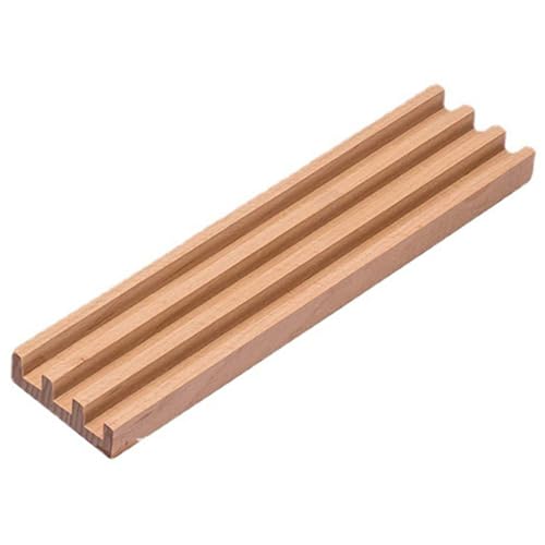 Kisangel Holz Domino Halter Beechwood Organizer Stabiler Mehrfach Domino Ständer Für Brettspiel Zubehör Praktisch Für Familien von Kisangel