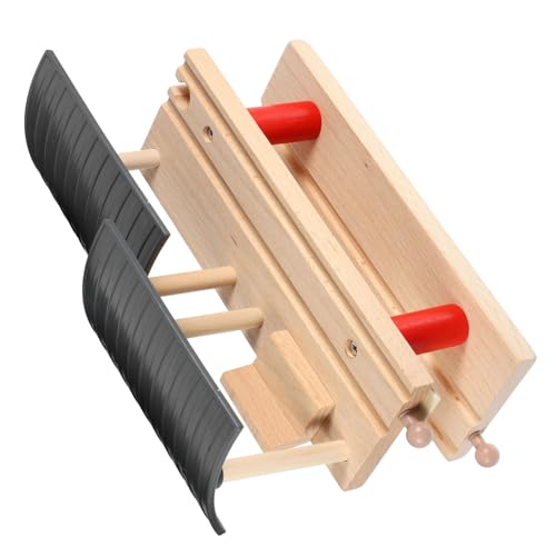 Kisangel Holz Doppelstock Bahnsteig Modell DIY Zugstation Bastelset Pädagogisch Sicher Robust Kreativ Fördernd von Kisangel