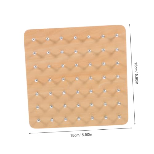 Kisangel Holz Geoboard Lernspielzeug Pädagogisches Steckbrett Mathematisches Bildungsspielzeug für Schule Zuhause Montessori Motorik Kisangel Holz Geoboard Lernspielzeug Pädagogisches Steckbrett Mathematisches Bildungsspielzeug für Schule Zuhause Montessori Motorik von Kisangel