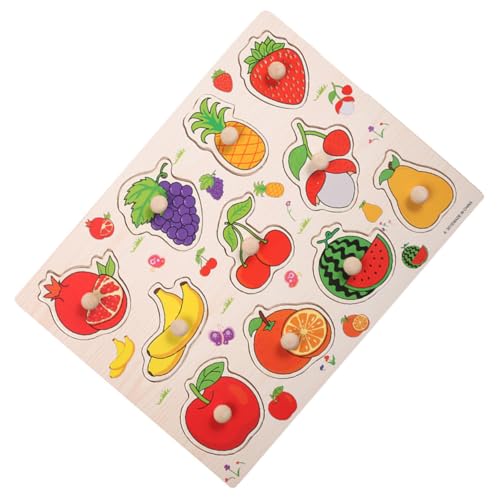 Kisangel Holz Greifpuzzle Handspielzeug Früherziehungsspielzeug für Kleinkinder mit Früchte Motiv Interaktives Montessori Lernspielzeug zur Farb und Formwahrnehmung der Feinmotorik und Kisangel Holz Greifpuzzle Handspielzeug Früherziehungsspielzeug für Kleinkinder mit Früchte Motiv Interaktives Montessori Lernspielzeug zur Farb und Formwahrnehmung der Feinmotorik und von Kisangel