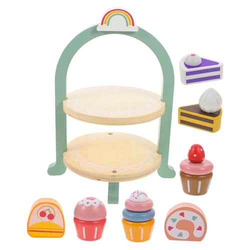 Kisangel Holz Kuchen Spielset für Kleinkinder Realistisches Mini Cupcake Set Robustes Holzspielzeug Rollenspiel Zubehör für Pädagogisches Tee und Dessertspielzeug Kisangel Holz Kuchen Spielset für Kleinkinder Realistisches Mini Cupcake Set Robustes Holzspielzeug Rollenspiel Zubehör für Pädagogisches Tee und Dessertspielzeug von Kisangel