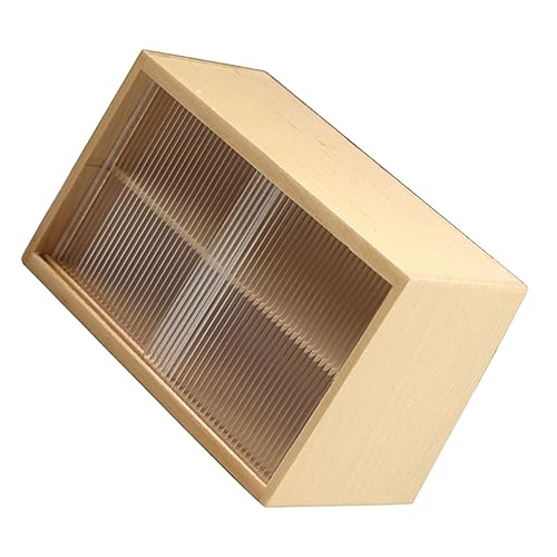Kisangel Holz Küchenschrank Für Puppenhaus Möbelstück Zur Aufbewahrung Von Geschirr Und Küchenaccessoires Holzfarbe von Kisangel