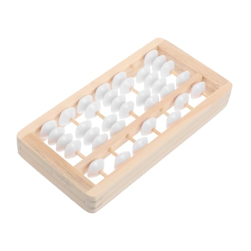 Kisangel Holz Mini Montessori Rechenrahmen für Kleinkinder Erstes Geburtstagsspielzeug Foto Requisit Spielzimmer Dekor Lernspielzeug aus Robustem Holz mit Klassischem Design von Kisangel