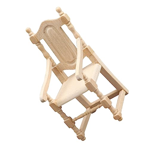 Kisangel Holz Möbel Puppenstuhl für Dekoratives Puppenhaus Zubehör Entzückender Miniaturstuhl für Hausdekor und Fotografie aus Hochwertigem Holz Gefertigt Langlebig Kisangel Holz Möbel Puppenstuhl für Dekoratives Puppenhaus Zubehör Entzückender Miniaturstuhl für Hausdekor und Fotografie aus Hochwertigem Holz Gefertigt Langlebig von Kisangel