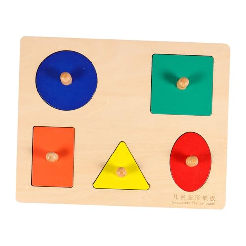 Kisangel Holz Puzzle mit Knauf Geometrische Formen Lernspielzeug für Junge Mädchen und Kleinkinder Montessori Formensortierer zur Feinmotorik und Kognitiver Fähigkeiten Kisangel Holz Puzzle mit Knauf Geometrische Formen Lernspielzeug für Junge Mädchen und Kleinkinder Montessori Formensortierer zur Feinmotorik und Kognitiver Fähigkeiten von Kisangel