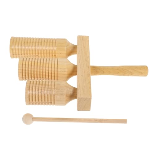 Kisangel Holz Rhythmus Instrument mit Holzklöppel Kindgerechtes Robustes Guiro Schlaginstrument für Kleinkinder Gehirnentwicklung und Hand Auge koordination von Kisangel