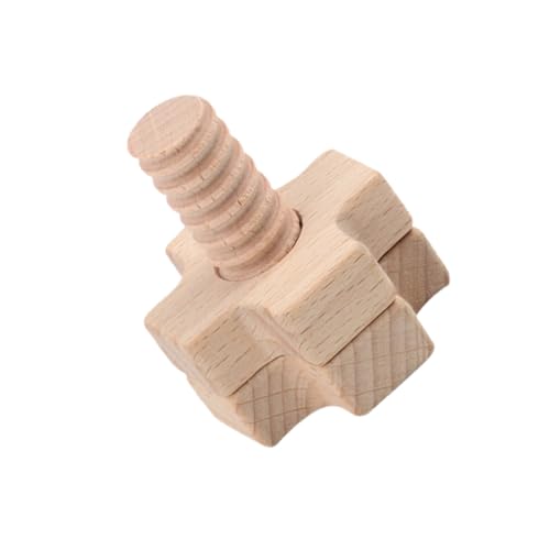 Kisangel Holz Schraubspielzeug DIY Konstruktion aus Sicherem Holz mit Bunten Schrauben und Muttern Fördert Feinmotorik und Kreatives Lernen für Jungen und Mädchen Ab Jahren von Kisangel