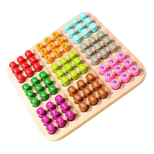 Kisangel Holz Sudoku Spielset für Ab Jahren Pädagogisches Denkspiel mit Schiebeschublade Langlebiges Lernspielzeug zur Logischen Denkens und Frühmathematischer Fähigkeiten von Kisangel