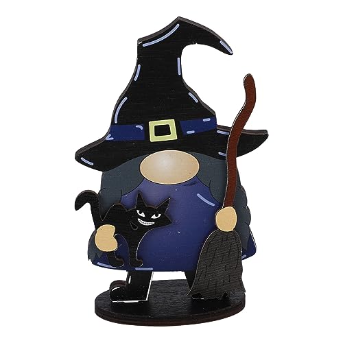 Kisangel Holz Tischdekorationsschild Mit Hexen Für Halloween Rustikale Tischdekoration Aus Holz Für Gruselige Feiern Als Tischschild Und Stimmungsvolle Deko Für Ihre von Kisangel