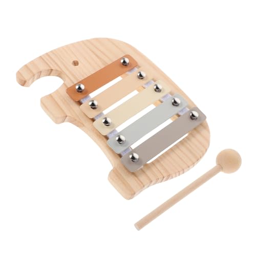 Kisangel Holz Xylophon für Kleinkinder Musikinstrument Elefant mit Schlägel für Musikbildung und Rhythmuslernen Montessori Pädagogisches von Kisangel