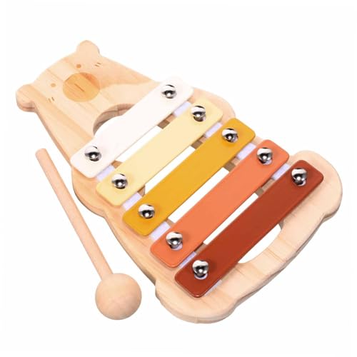 Kisangel Holz Xylophon für Kleinkinder mit Einzigartigem Bärendesign Pädagogisches Percussion-Instrument aus Holz und Metall Fördert Musikalische Früherziehung Rhythmus und Koordination Kisangel Holz Xylophon für Kleinkinder mit Einzigartigem Bärendesign Pädagogisches Percussion-Instrument aus Holz und Metall Fördert Musikalische Früherziehung Rhythmus und Koordination von Kisangel