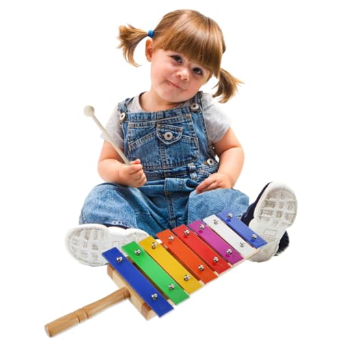 Kisangel Holz Xylophon für Töne mit Griff Lebensmittelechte Farbe Stabile Klangplatten Pädagogisches Schlaginstrument zur Frühen Musikalischen Kisangel Holz Xylophon für Töne mit Griff Lebensmittelechte Farbe Stabile Klangplatten Pädagogisches Schlaginstrument zur Frühen Musikalischen von Kisangel
