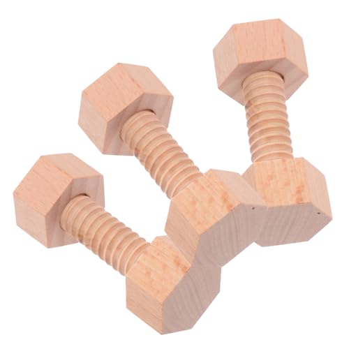 Kisangel Holzbauschrauben spielset für Kleinkinder Stabile Konstruktion Pädagogisches Holzspielzeug zur Feinmotorik Räumliches Denken Familienzeit von Kisangel
