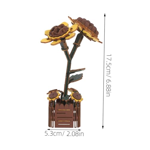 Kisangel Holzblumen Puzzle Sonnenblume DIY Pflanzenmodell Bausatz aus Holz für Familienspaß Entspannendes Handwerk Geschenk zu Muttertag Valentinstag Weihnachten Geburtstag Kisangel Holzblumen Puzzle Sonnenblume DIY Pflanzenmodell Bausatz aus Holz für Familienspaß Entspannendes Handwerk Geschenk zu Muttertag Valentinstag Weihnachten Geburtstag von Kisangel