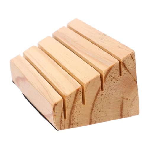 Kisangel Holzkartenhalter für Spielkarten Stabiler Tischkartenständer aus Kiefernholz für Brettspiele und Poker Design für Einfache Handhabung Dekorativer Organizer von Kisangel