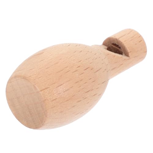 Kisangel Holzpfeife Mini Musikinstrument aus Massivem Holz Glatte Oberfläche Sicherer DIY Spielzeugpfeife für Frühe Bildung Leicht und Tragbar Lernspielzeug von Kisangel