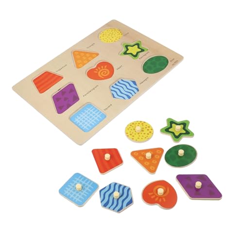 Kisangel Holzpuzzle Lernspielzeug aus Holz Frühe Pädagogische Formenerkennung Motorische Tragbares Design für Jungen und Mädchen für Kleinkinder Kisangel Holzpuzzle Lernspielzeug aus Holz Frühe Pädagogische Formenerkennung Motorische Tragbares Design für Jungen und Mädchen für Kleinkinder von Kisangel
