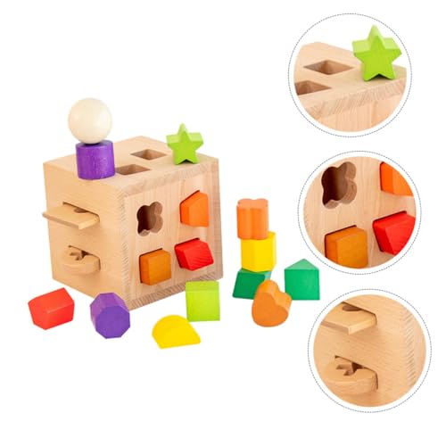 Kisangel Holzpuzzle Lernspielzeug für Geometrisches Zuordnungsspiel zur Farberkennung Fördert Kreativität Hand Auge koordination und Motorische Fähigkeiten Pädagogisches für Jungen und von Kisangel