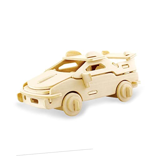 Kisangel Holzpuzzle Simulationsauto Auto-Puzzle Holzrätsel Hölzern von Kisangel