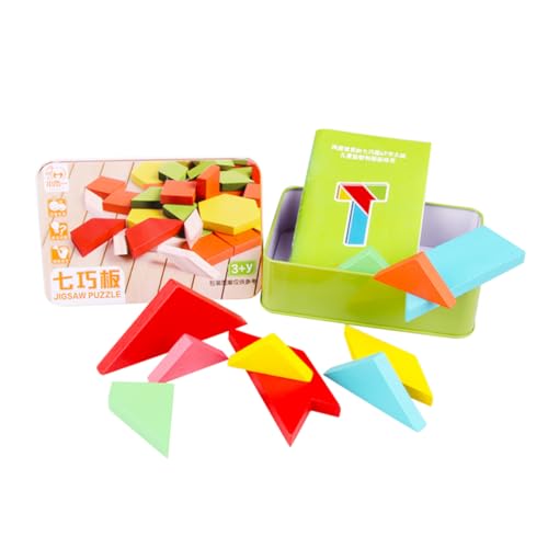 Kisangel Holzpuzzle Tangram für Kreatives Lernspielzeug mit Eisenbox Lustiges Holz Tangram Puzzle Pädagogisches für Jungen und Vielseitige Formen für Endlosen Spielspaß Kisangel Holzpuzzle Tangram für Kreatives Lernspielzeug mit Eisenbox Lustiges Holz Tangram Puzzle Pädagogisches für Jungen und Vielseitige Formen für Endlosen Spielspaß von Kisangel