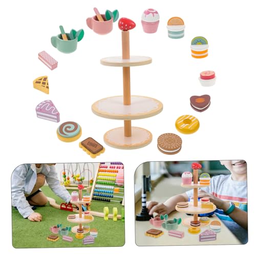Kisangel Holzspielzeug Dessert Set Stöckiges Kuchen Spielset Realistische Nachbildung Glatte Oberfläche Leicht Tragbar Rollenspiel für Mädchen Simulation Teeparty Zubehör Kisangel Holzspielzeug Dessert Set Stöckiges Kuchen Spielset Realistische Nachbildung Glatte Oberfläche Leicht Tragbar Rollenspiel für Mädchen Simulation Teeparty Zubehör von Kisangel