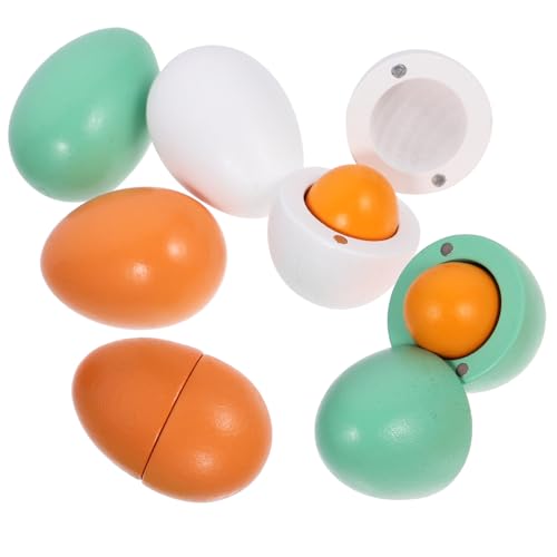 Kisangel Holzspielzeug Eier Buntes Küchen zum Schneiden Pädagogisch Robustes Material Fördert Feinmotorik und Kreativität Ständer Sicher und Langlebig Kisangel Holzspielzeug Eier Buntes Küchen zum Schneiden Pädagogisch Robustes Material Fördert Feinmotorik und Kreativität Ständer Sicher und Langlebig von Kisangel