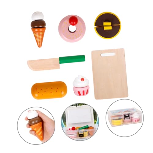 Kisangel Holzspielzeug Kinderküche Teiliges Dessert Set für Kreative Rollenspiele Sicher und Langlebig Fördert Geschicklichkeit und Farbunterscheidung Kisangel Holzspielzeug Kinderküche Teiliges Dessert Set für Kreative Rollenspiele Sicher und Langlebig Fördert Geschicklichkeit und Farbunterscheidung von Kisangel
