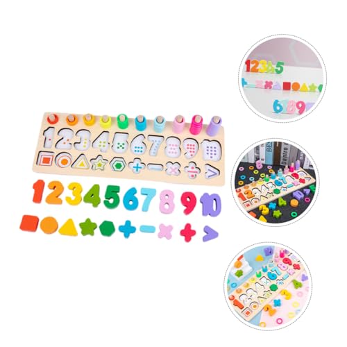 Kisangel Holzspielzeug Zahlenpuzzle für Kleinkinder Buntes Lernspielzeug mit Geometrischen Formen Pädagogisches Montessori Puzzle Fördert Kreativität Logisches Denken und Konzentration Kisangel Holzspielzeug Zahlenpuzzle für Kleinkinder Buntes Lernspielzeug mit Geometrischen Formen Pädagogisches Montessori Puzzle Fördert Kreativität Logisches Denken und Konzentration von Kisangel