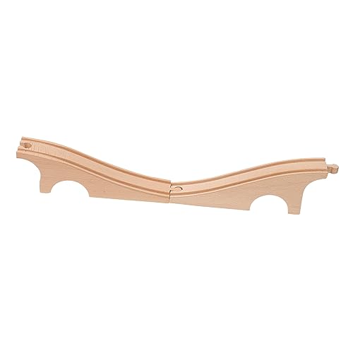 Kisangel Holzspielzeug Zugbahn Zubehör Brücke für Kreatives Fantasie Sicheres Holzmaterial für Kleine Baumeister Brücke Kisangel Holzspielzeug Zugbahn Zubehör Brücke für Kreatives Fantasie Sicheres Holzmaterial für Kleine Baumeister Brücke von Kisangel