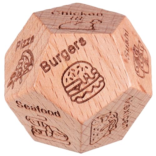 Kisangel Holzwürfel Lebensmittelentscheidungen Dices Games Lebensmittelentscheidungsspiel Essen-Spiel Buchsbaum Kisangel Holzwürfel Lebensmittelentscheidungen Dices Games Lebensmittelentscheidungsspiel Essen-Spiel Buchsbaum von Kisangel