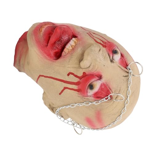 Kisangel Horrific Simulated Head Pendant Realistisches Horrordekor für Halloween Beängstigendes für Spukhäuser und Partys Detailreiche Gesichtsmerkmale für Karneval und Kisangel Horrific Simulated Head Pendant Realistisches Horrordekor für Halloween Beängstigendes für Spukhäuser und Partys Detailreiche Gesichtsmerkmale für Karneval und von Kisangel