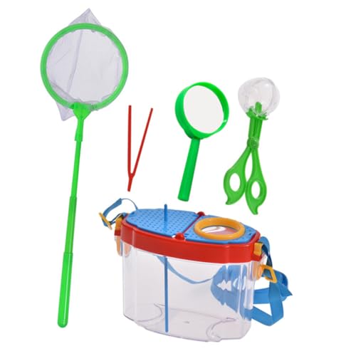 Kisangel Insekten Beobachtungsbox Transparent mit Verstellbarem Schultergurt und Auffangnetz Outdoor Natur Forscher für Jungen und Mädchen zur Spielerischen Wissenschaft und Naturerkundung Kisangel Insekten Beobachtungsbox Transparent mit Verstellbarem Schultergurt und Auffangnetz Outdoor Natur Forscher für Jungen und Mädchen zur Spielerischen Wissenschaft und Naturerkundung von Kisangel
