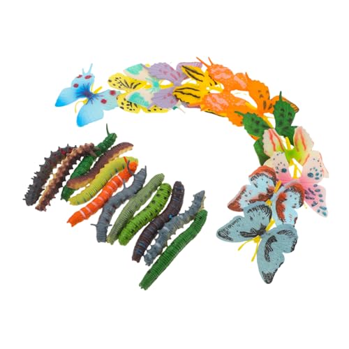 Kisangel Insektenspielzeug Für Kleinkinder Lernspielzeug Für Insekten Realistische Plastikkäfer Wurmspielzeug Für Tierspielset Schmetterlingsspielzeug Für Kleine Wildtierfiguren von Kisangel