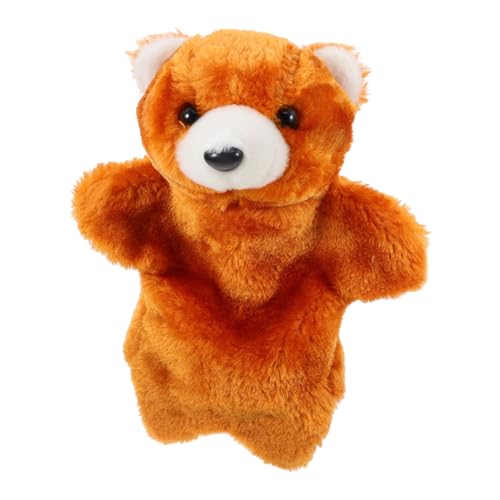 Kisangel Interaktive Puppenspielpuppe Handspielzeug für Party -Requisiten Plüschtier-Handpuppen Puppen Lernspielzeug Bär Tierpuppe PP Baumwolle Chocolate von Kisangel