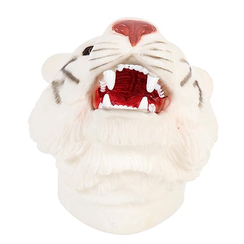 Kisangel Interaktive Tier Handpuppe Weißer Tiger Für Farbige Handpuppe Für Kreative Rollenspiele Und Bühnenaufführungen von Kisangel
