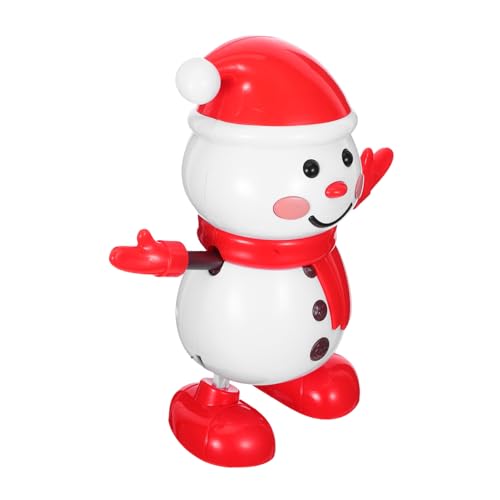 Kisangel Interaktiver Tanzender Schneemann aus Kunststoff Weihnachtsdekoration für Winterpartys Batteriebetrieben ohne Batterie Vielseitiger Festlicher Weihnachts Schneemann für Tisch von Kisangel