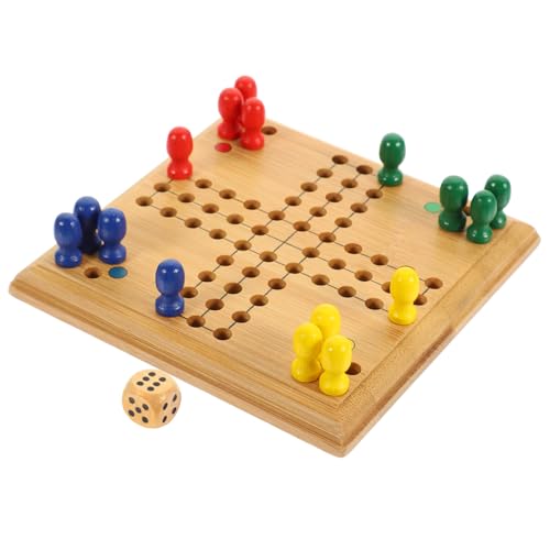 Kisangel Interaktives Fliegendes Schachspiel aus Bambus Pädagogisches Brettspiel für Erwachsene Fördert Logisches Denken und Beobachtungsfähigkeit Kindgerechtes Sicheres von Kisangel