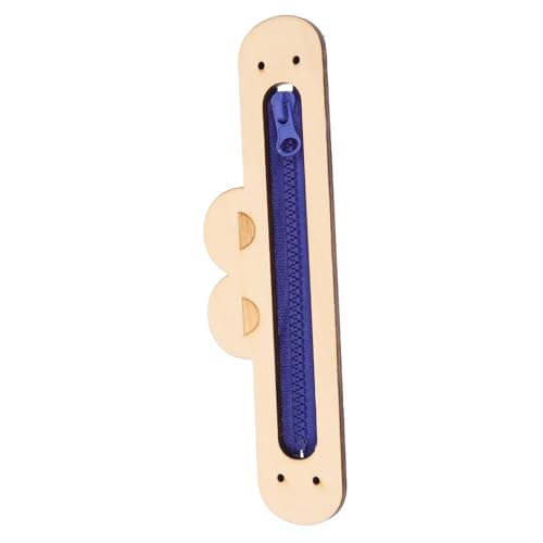 Kisangel Interaktives Lernspielzeug Holz Busy Board mit Frosch Zipper Sicherer Holzbaustein zum Basteln Fördert Kreativität und Motorische Fähigkeiten für Buntes DIY Zubehör Robust und von Kisangel