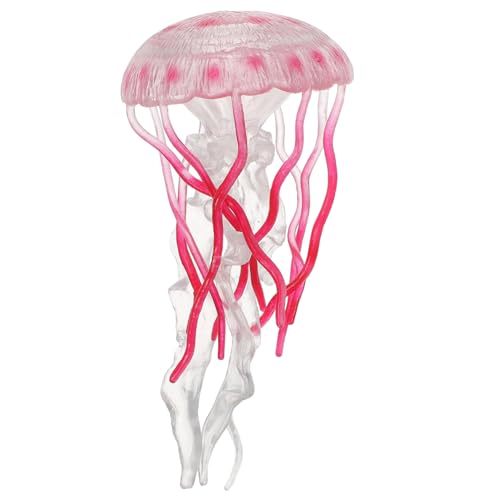 Kisangel Jellyfish Modellspielzeug für Realistisches Quallen Modell Kognitiven Fähigkeiten Aquarium für Kleine Ozeanliebhaber Rot von Kisangel